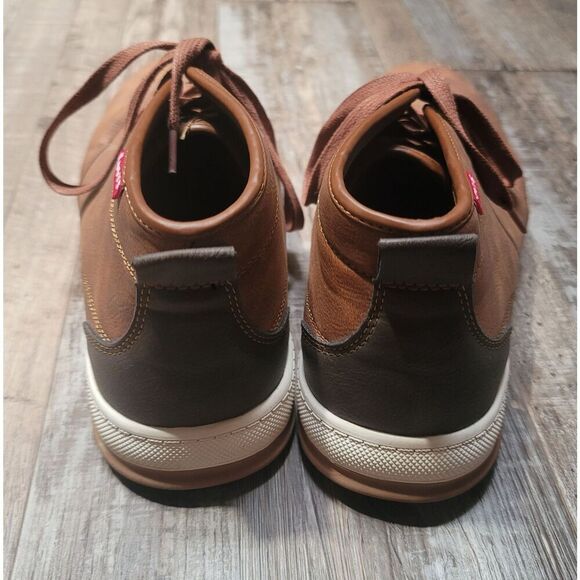 Levi’s Strauss Brown Mid Top Leather Boots Size 13 Men’s - Picture 5 of 8